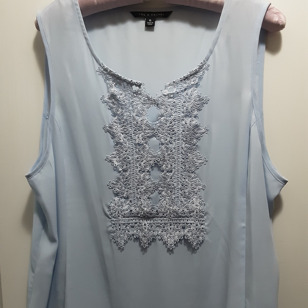 Sleeveless Lace Blouse